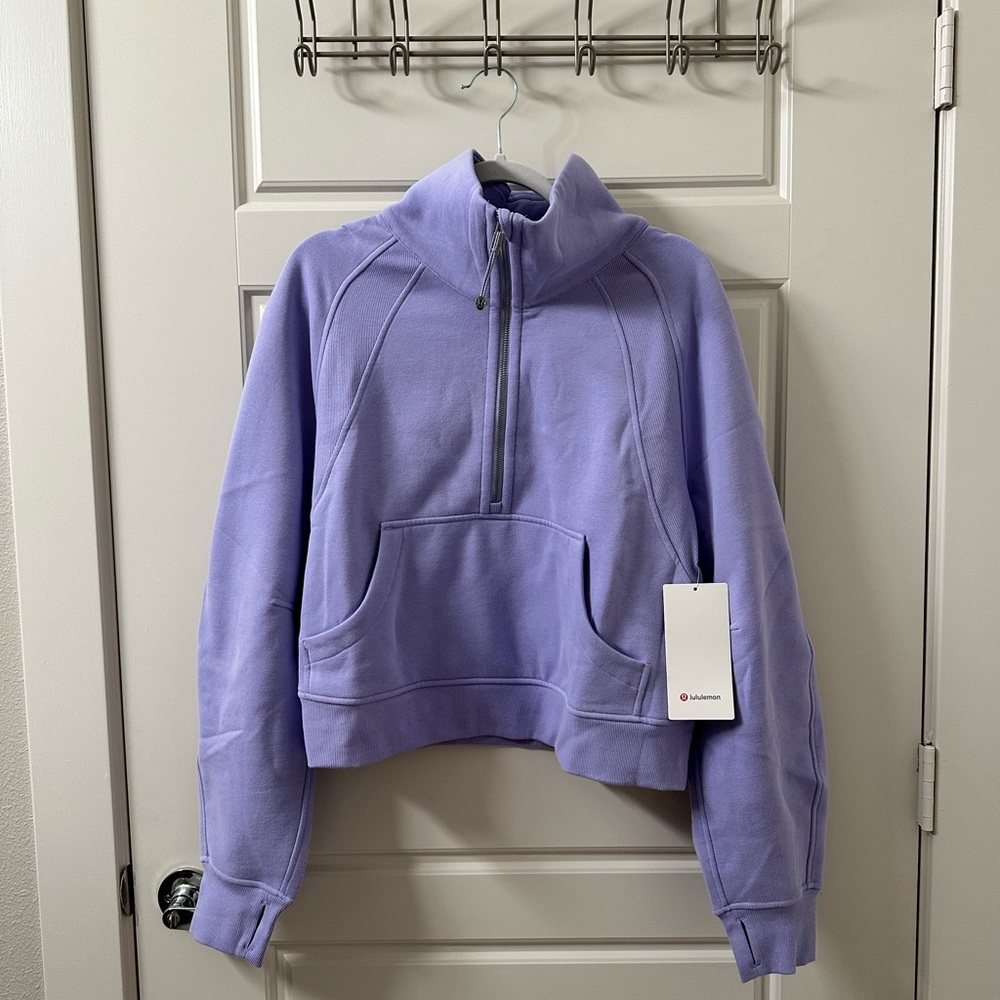 Lululemon Oversized Funnel Neck Half Zip Lilac Smoke NWT